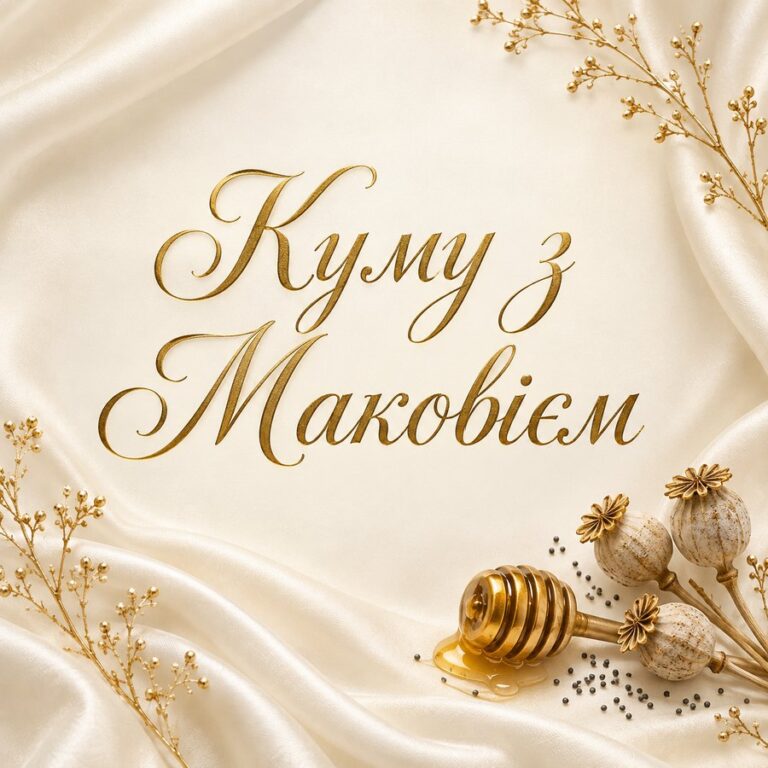 Куму з Маковієм - листівка з привітанням з Медовим Спасом