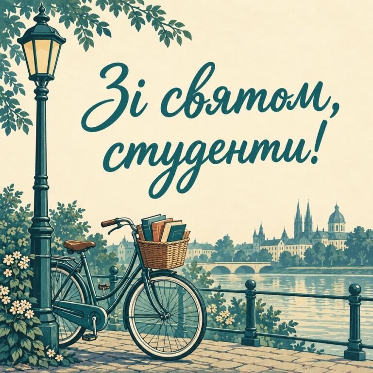 Зі святом, студенти! - листівка з привітанням з Днем студента