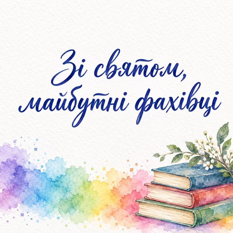 Зі святом, майбутні фахівці - листівка з привітанням з Днем студента