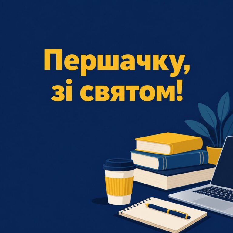 Першачку, зі святом! - листівка з привітанням з Днем студента