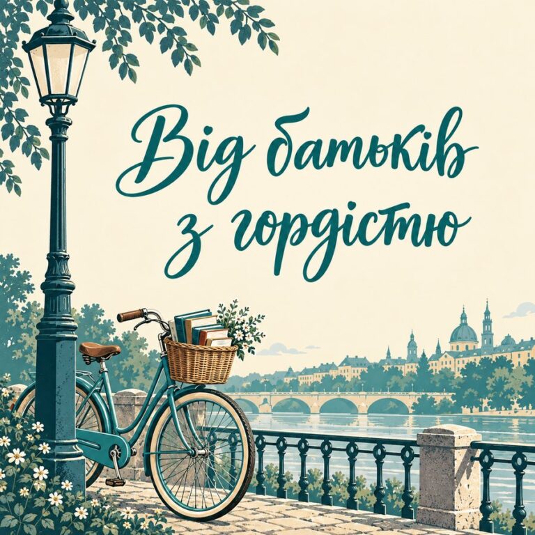 Від батьків з гордістю - листівка з привітанням з Днем студента