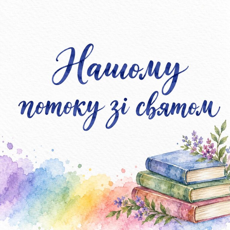 Нашому потоку зі святом - листівка з привітанням з Днем студента