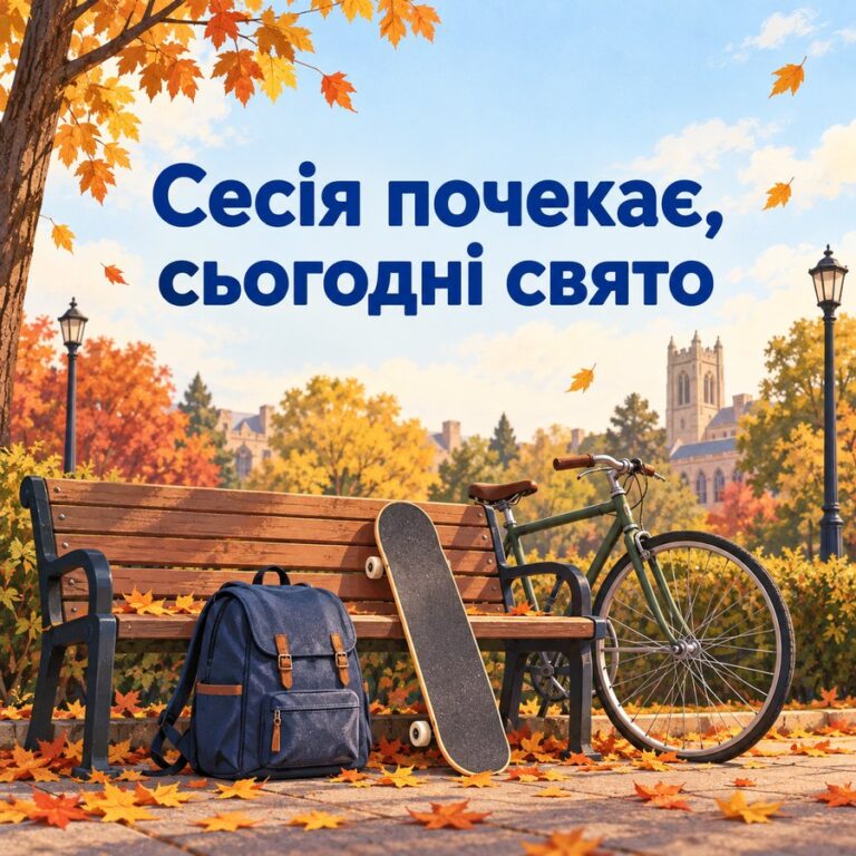 Сесія почекає, сьогодні свято - листівка з привітанням з Днем студента