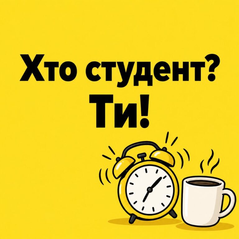 Хто студент? Ти! - листівка з привітанням з Днем студента