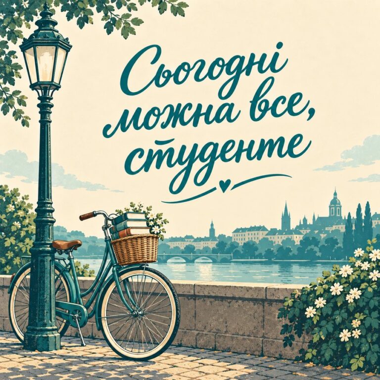 Сьогодні можна все, студенте - листівка з привітанням з Днем студента