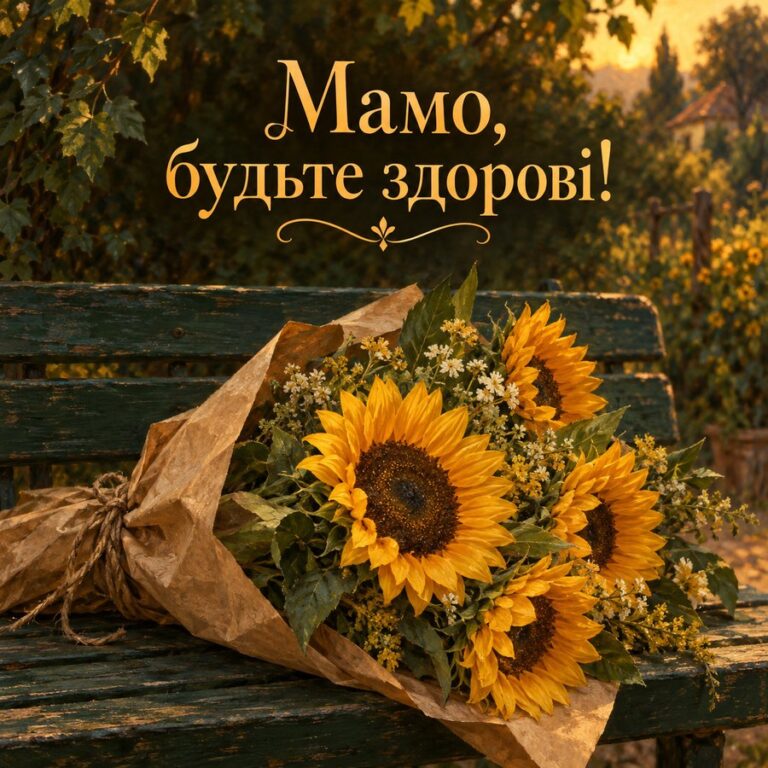 Мамо, будьте здорові! - листівка з привітанням з Днем народження свекрусі