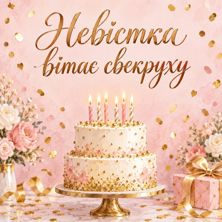 Невістка вітає свекруху - листівка з привітанням з Днем народження свекрусі