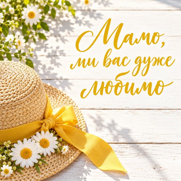 Мамо, ми вас дуже любимо - листівка з привітанням з Днем народження свекрусі
