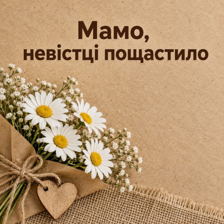 Мамо, невістці пощастило - листівка з привітанням з Днем народження свекрусі