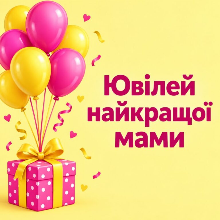 Ювілей найкращої мами - листівка з привітанням з Днем народження свекрусі