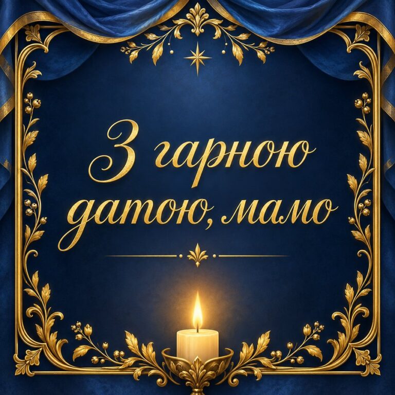 З гарною датою, мамо - листівка з привітанням з Днем народження свекрусі