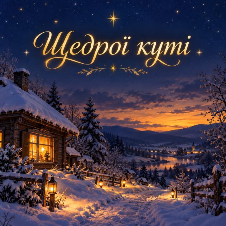 Щедрої куті - листівка з привітанням зі Святвечором