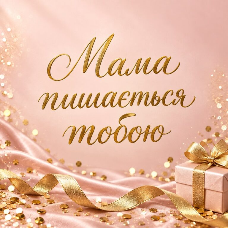 Мама пишається тобою - листівка з привітанням з Днем народження сину
