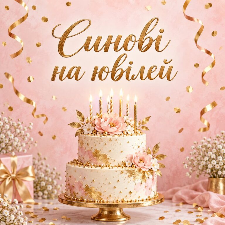 Синові на ювілей - листівка з привітанням з Днем народження сину