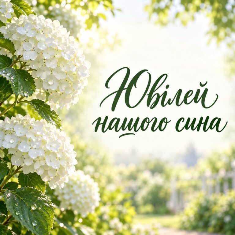 Ювілей нашого сина - листівка з привітанням з Днем народження сину