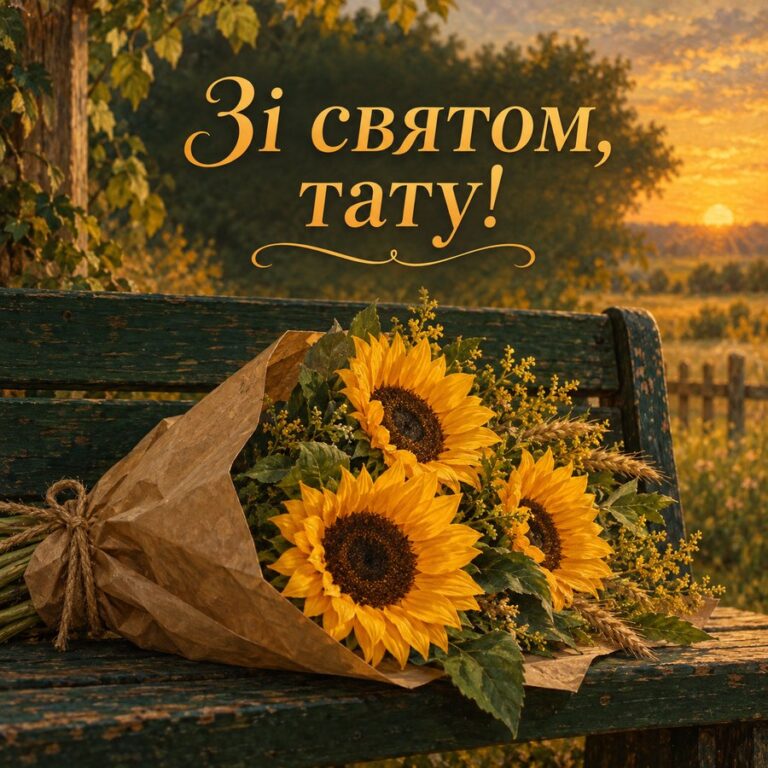 Зі святом, тату! - листівка з привітанням з Днем народження татові