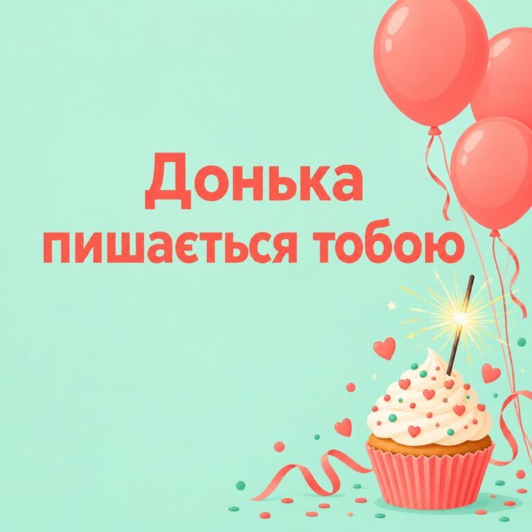 Донька пишається тобою - листівка з привітанням з Днем народження татові