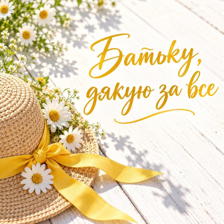 Батьку, дякую за все - листівка з привітанням з Днем народження татові