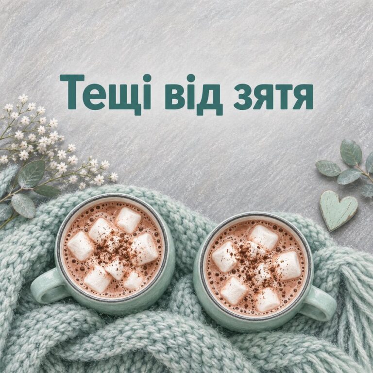 Тещі від зятя - листівка з привітанням з Днем народження тещі
