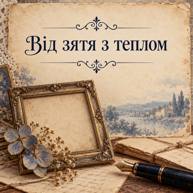 Від зятя з теплом - листівка з привітанням з Днем народження тещі
