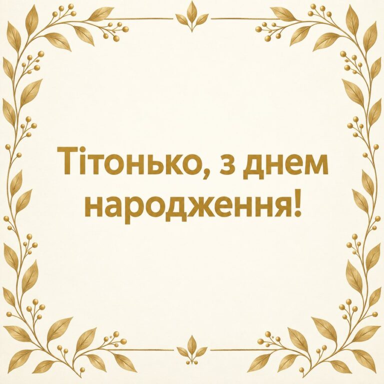 Тітонько, з днем народження! - листівка з привітанням з Днем народження тітці