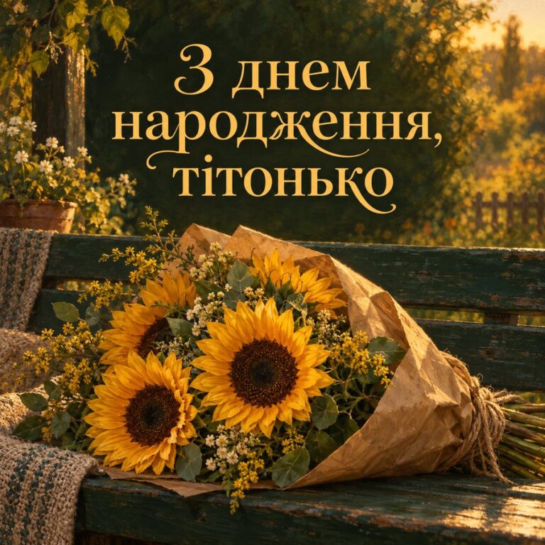 З днем народження, тітонько - листівка з привітанням з Днем народження тітці