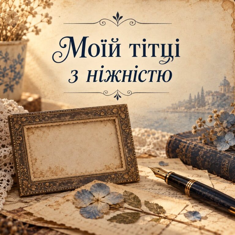 Моїй тітці з ніжністю - листівка з привітанням з Днем народження тітці