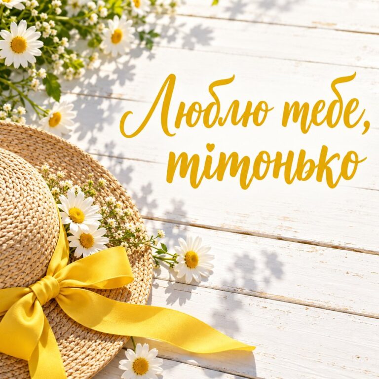 Люблю тебе, тітонько - листівка з привітанням з Днем народження тітці