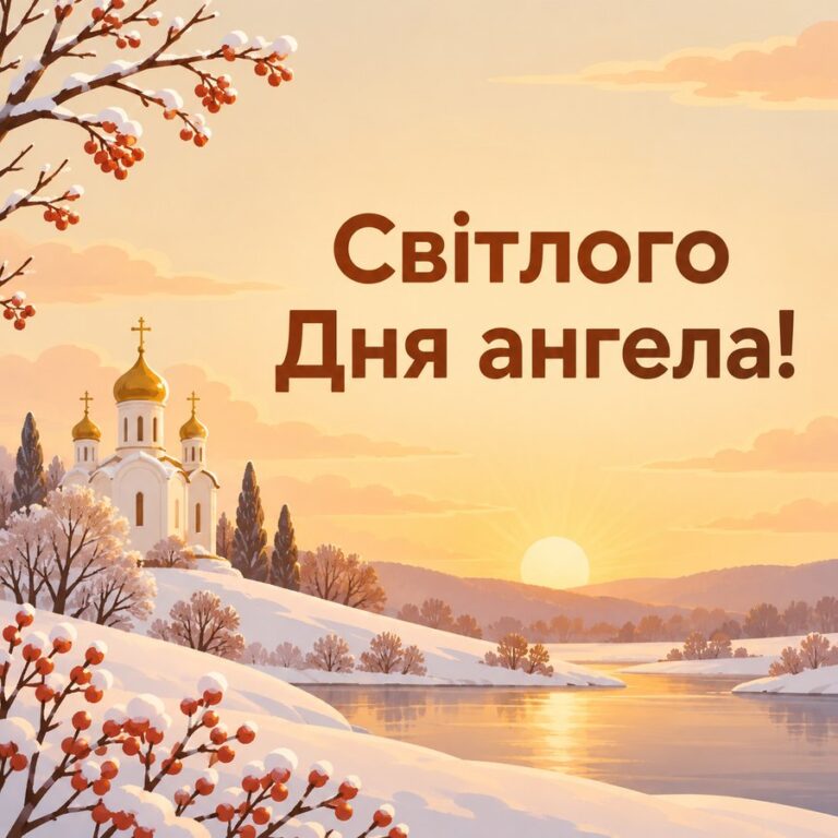 Світлого Дня ангела! - листівка з привітанням з Днем ангела Тетяни