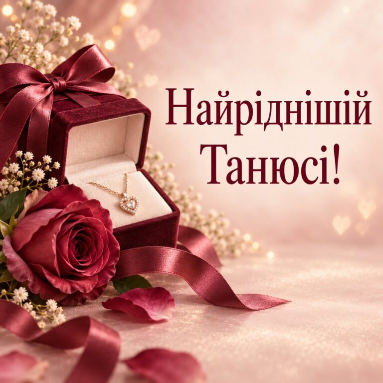Найріднішій Танюсі! - листівка з привітанням з Днем ангела Тетяни
