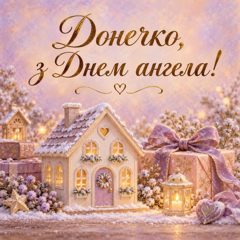 Донечко, з Днем ангела! - листівка з привітанням з Днем ангела Тетяни