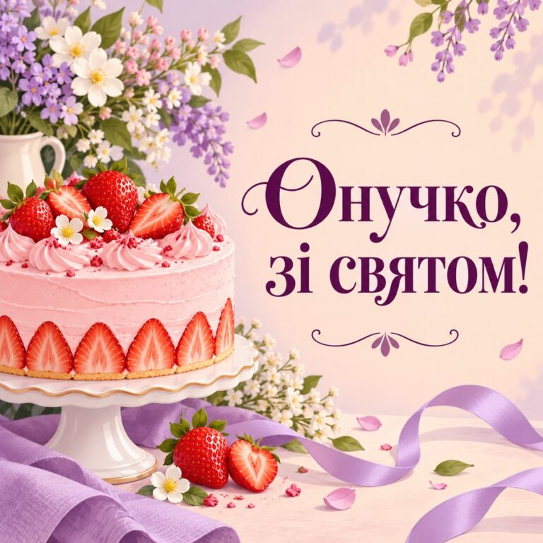 Онучко, зі святом! - листівка з привітанням з Днем ангела Тетяни