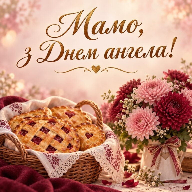 Мамо, з Днем ангела! - листівка з привітанням з Днем ангела Тетяни