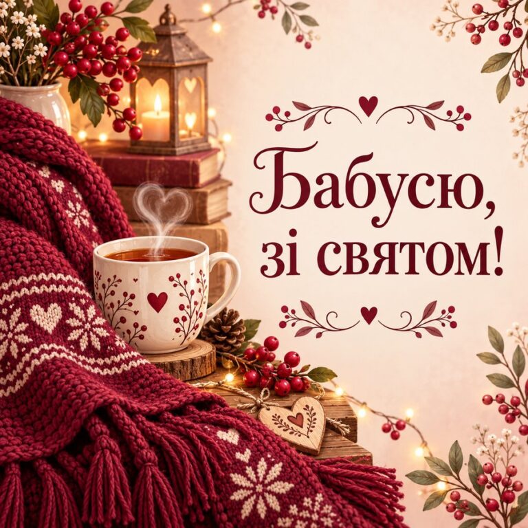 Бабусю, зі святом! - листівка з привітанням з Днем ангела Тетяни