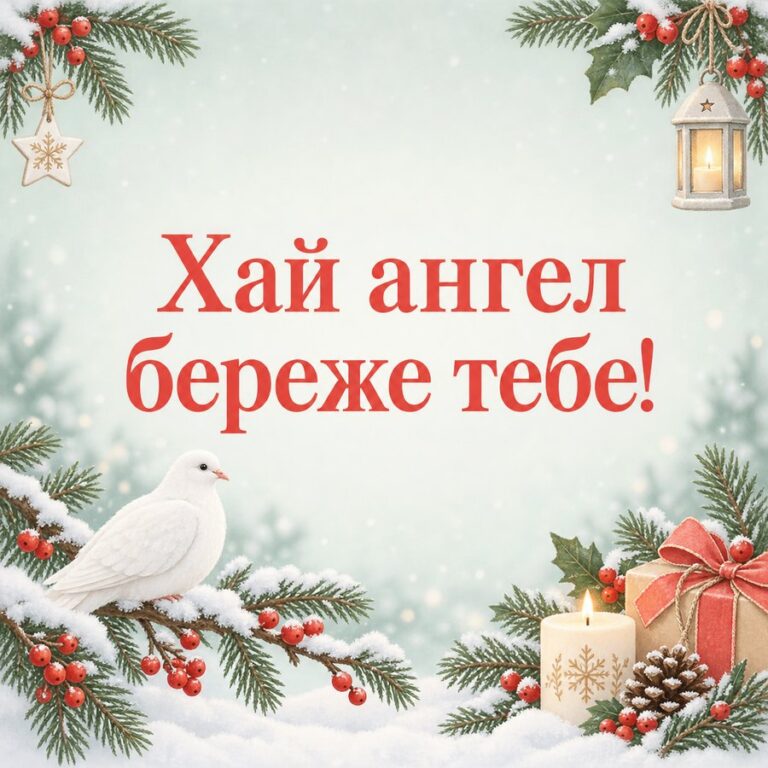 Хай ангел береже тебе! - листівка з привітанням з Днем ангела Тетяни