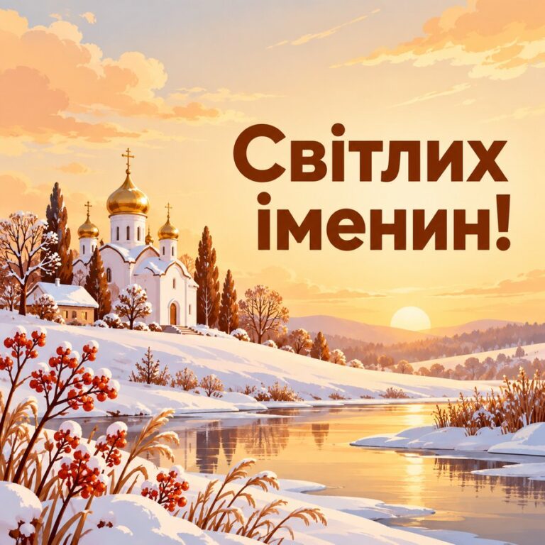 Світлих іменин! - листівка з привітанням з Днем ангела Варвари