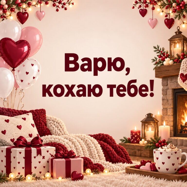 Варю, кохаю тебе! - листівка з привітанням з Днем ангела Варвари