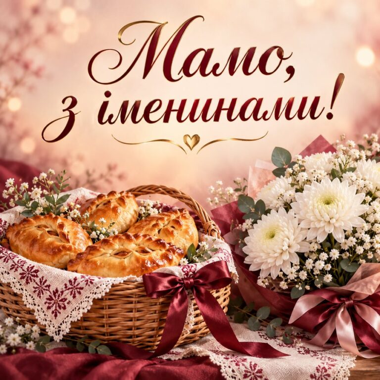 Мамо, з іменинами! - листівка з привітанням з Днем ангела Варвари