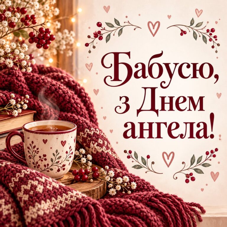 Бабусю, з Днем ангела! - листівка з привітанням з Днем ангела Варвари