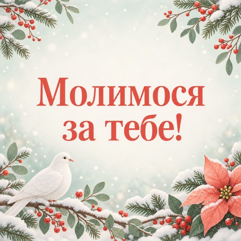 Молимося за тебе! - листівка з привітанням з Днем ангела Варвари
