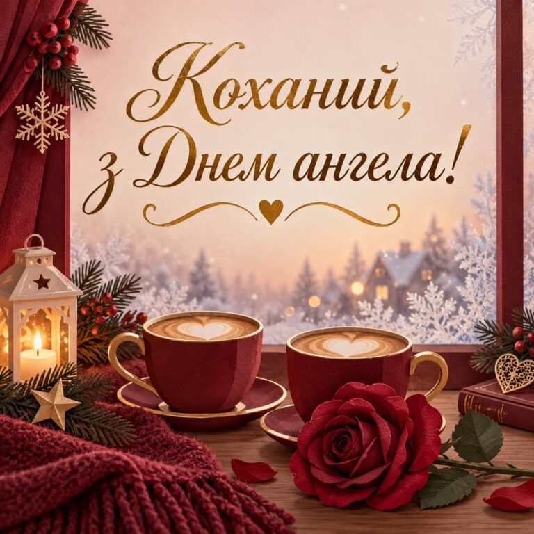 Коханий, з Днем ангела! - листівка з привітанням з Днем ангела Василя