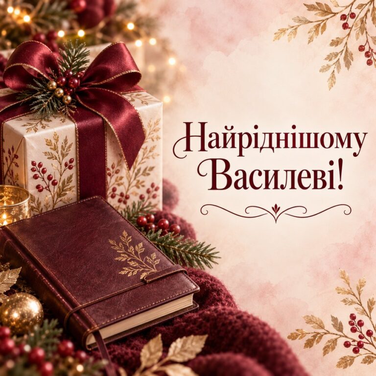 Найріднішому Василеві! - листівка з привітанням з Днем ангела Василя