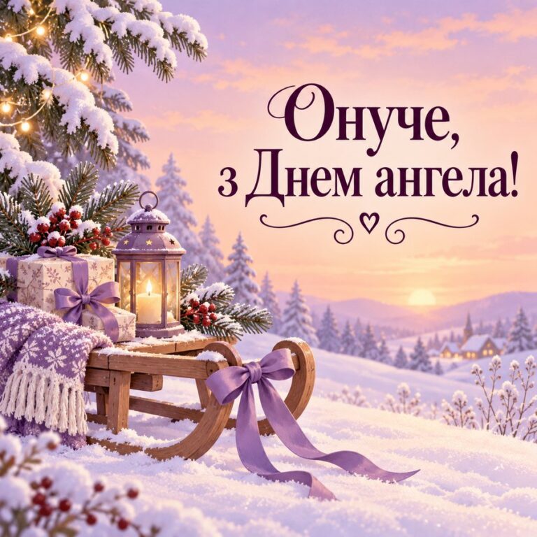 Онуче, з Днем ангела! - листівка з привітанням з Днем ангела Василя