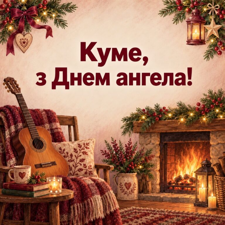 Куме, з Днем ангела! - листівка з привітанням з Днем ангела Василя