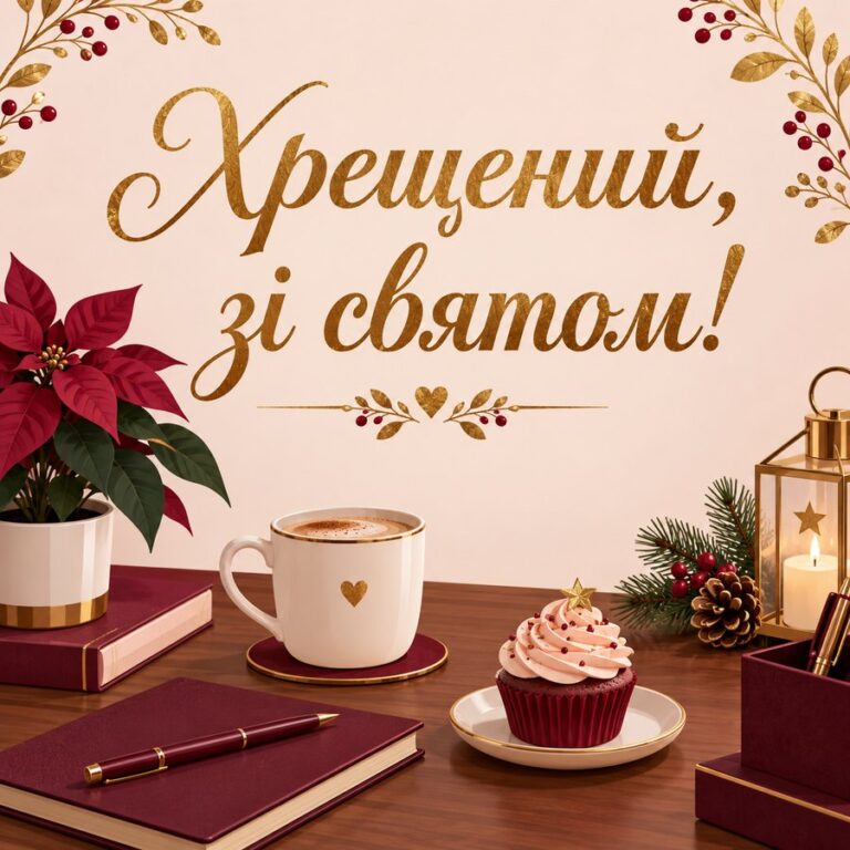 Хрещений, зі святом! - листівка з привітанням з Днем ангела Василя