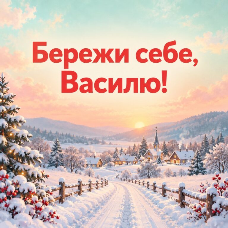 Бережи себе, Василю! - листівка з привітанням з Днем ангела Василя