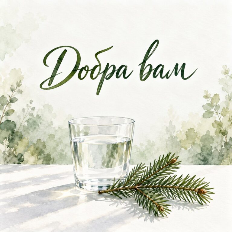Добра вам - листівка з привітанням з Водохрещем