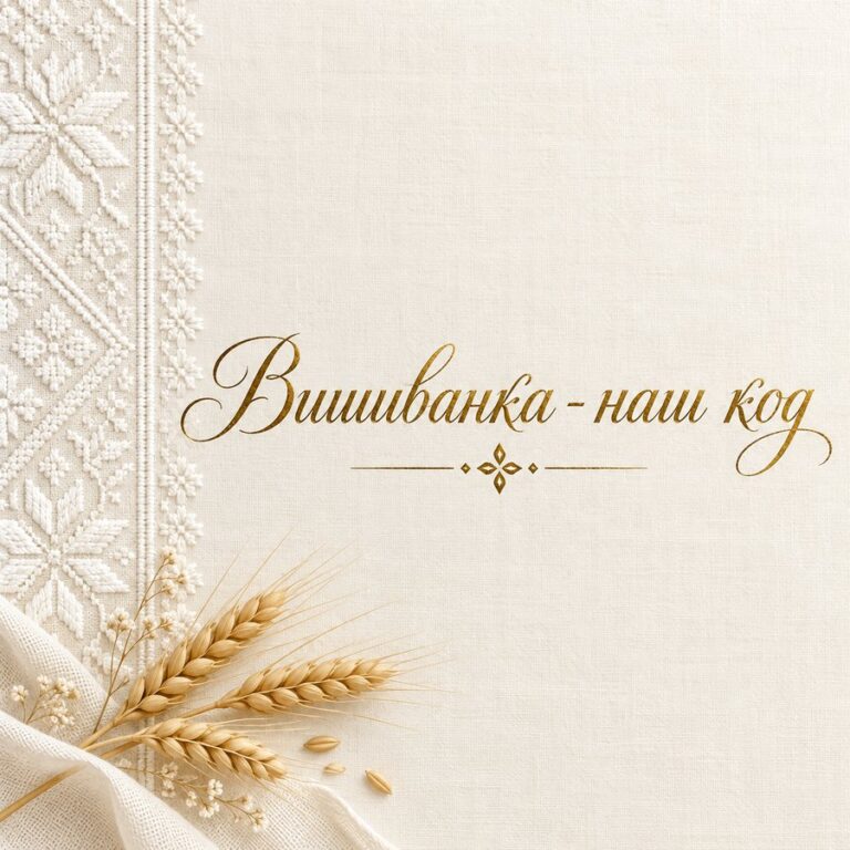 Вишиванка - наш код - листівка з привітанням з Днем вишиванки