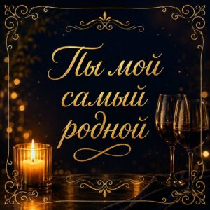 Ты мой самый родной - листівка з привітанням с признанием в любви