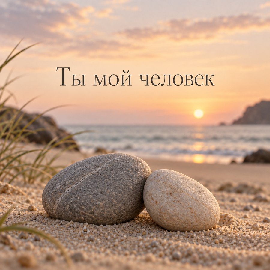Ты мой человек - открытка с поздравлением с признанием в любви